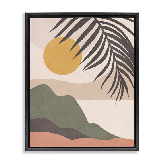 Stupell Industries Bohemian Black Floating Frame Canvas Art, 17 x 21, by Nataly White