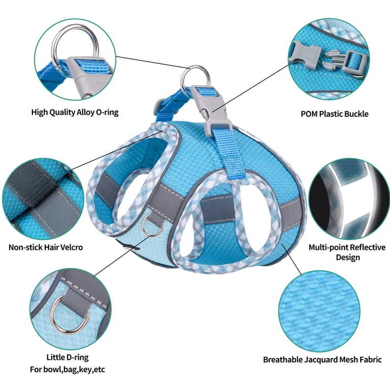 Reflective Step-In Harness and Leash Set, Extra Small photo 7