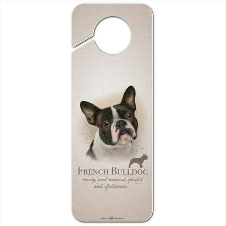 French Bulldog Dog Breed Plastic Door Knob Hanger (Best French Bulldog Breeders In California)