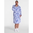 thumbnail image 2 of Joyspun Women's Plush Robe, Sizes S to 3X, 2 of 5