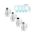 thumbnail image 3 of Piping Baking Set Cake Baking Decorating Kit Set Household Kitchen Piping Pastry Nozzles Tool, 3 of 7