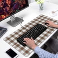 thumbnail image 2 of Long Mouse Pads for Desk,Green and Red Christmas Plaid Pattern Desk Mats on Top Of Desks, Desk Mouse Pad Extra Large with 3mm Non-Slip Base and Stitched Edge for Gaming,Office,Work,Home 31.5x15.7in, 2 of 5