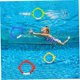 thumbnail image 2 of Juego de 4 juguetes de buceo de cuatro colores, anillo de pez pequeño, 2 of 5
