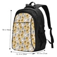 thumbnail image 5 of Balery Music Dancing Cat Print USB Charging Backpack for Men and Women - Water-Resistant, Anti-Theft Laptop Backpack with USB Port for Travel, Work, School, and College, 5 of 7