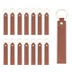 thumbnail image 1 of Uxcell 20 Pcs Cuero PU Llaveros en Blanco Kit de Llaveros de Grabado Láser con Anillos para Suministros de Bricolaje Regalos (Marrón Oscuro, 5.3" x 0.8"), 1 of 6