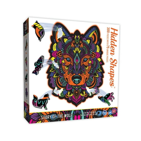 HIDDEN SHAPES PUZZLE - WOLF