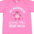 thumbnail image 4 of Inktastic Mommom Loves Me Girls Bear Girls Baby Bodysuit, 4 of 5