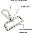 thumbnail image 4 of 15 Pcs Purse Hardware Heavy Duty Swivel Snap Hooks D Rings for Purse and Tri-glide Slide Buckles for Bag Making, 4 of 5