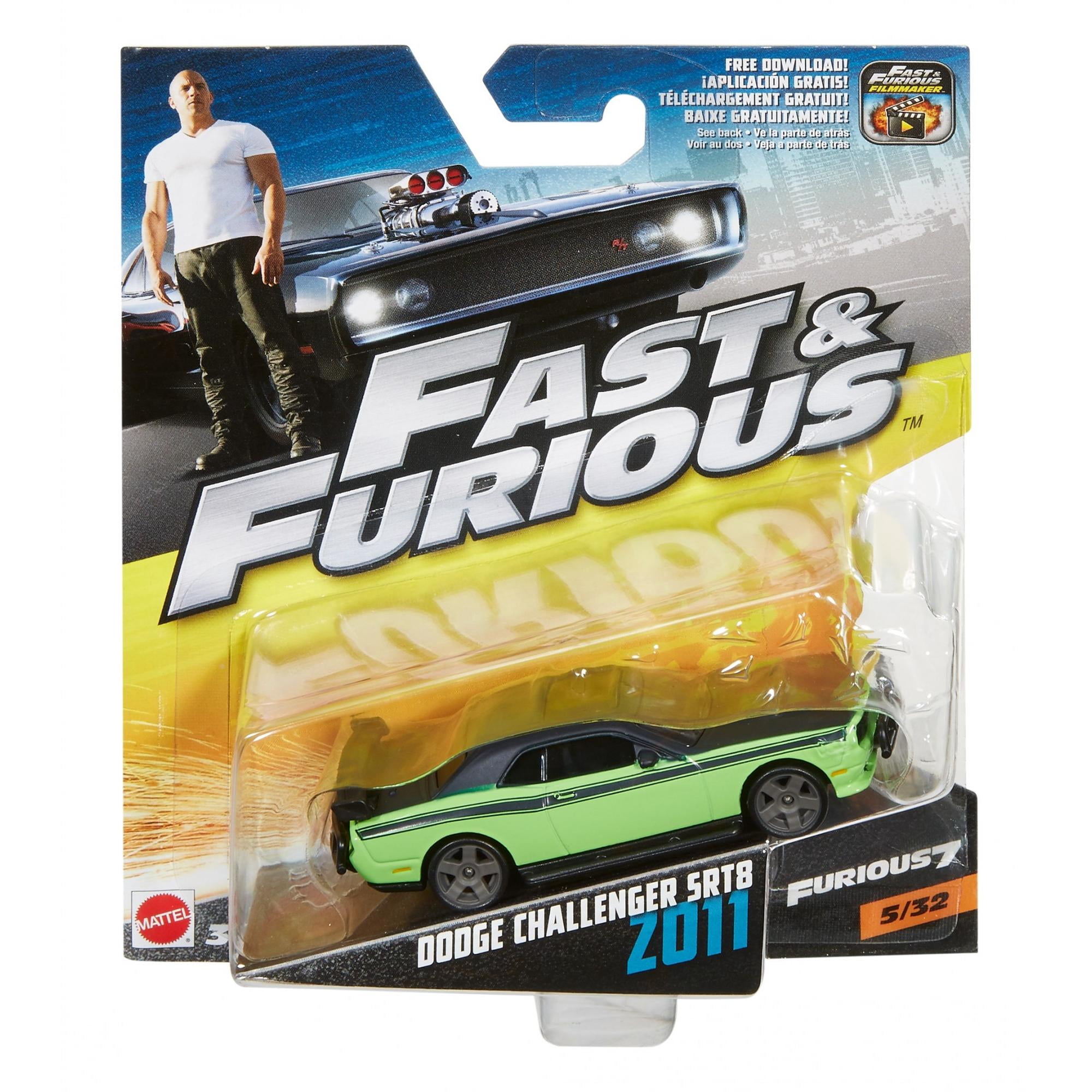 Fast And Furious 2011 Dodge Challenger SRT8 Set 3 IN 1 Mattel Fast And Furious 2011 Dodge Challenger SRT8 Set 3 IN 1 Mattel
