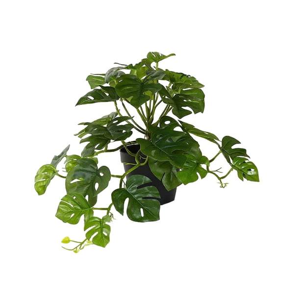 Plantas artificiales Matsuzay Hoja Planta falsa con maceta