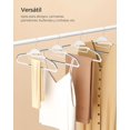 thumbnail image 5 of SONGMICS Perchas ABS 5kg 360° Giratorio U Ahorra Espacio 50 Unidades, 5 of 5