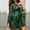 Green, variant on Babysbule Pajamas for Women Plus Size Women's Fashion Soild Nightgown Cardigan Lace Splicing Satin Nightwear