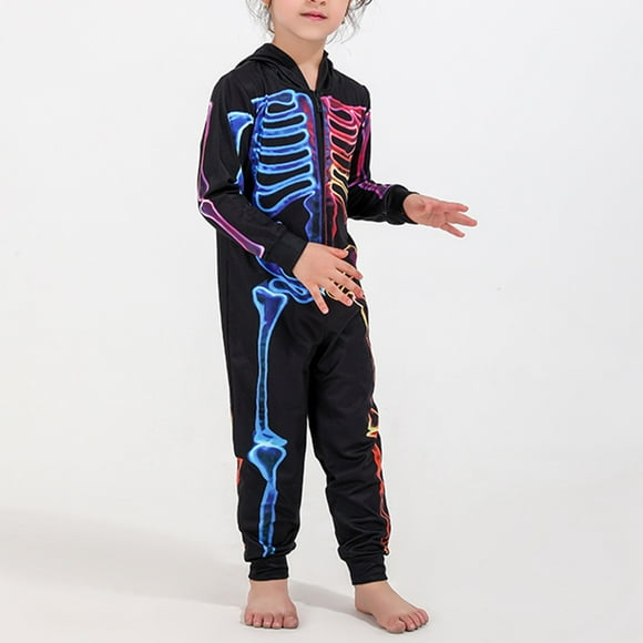 Conjunto de Pijamas NikouMX Jammies Familiares de Halloween con Capucha