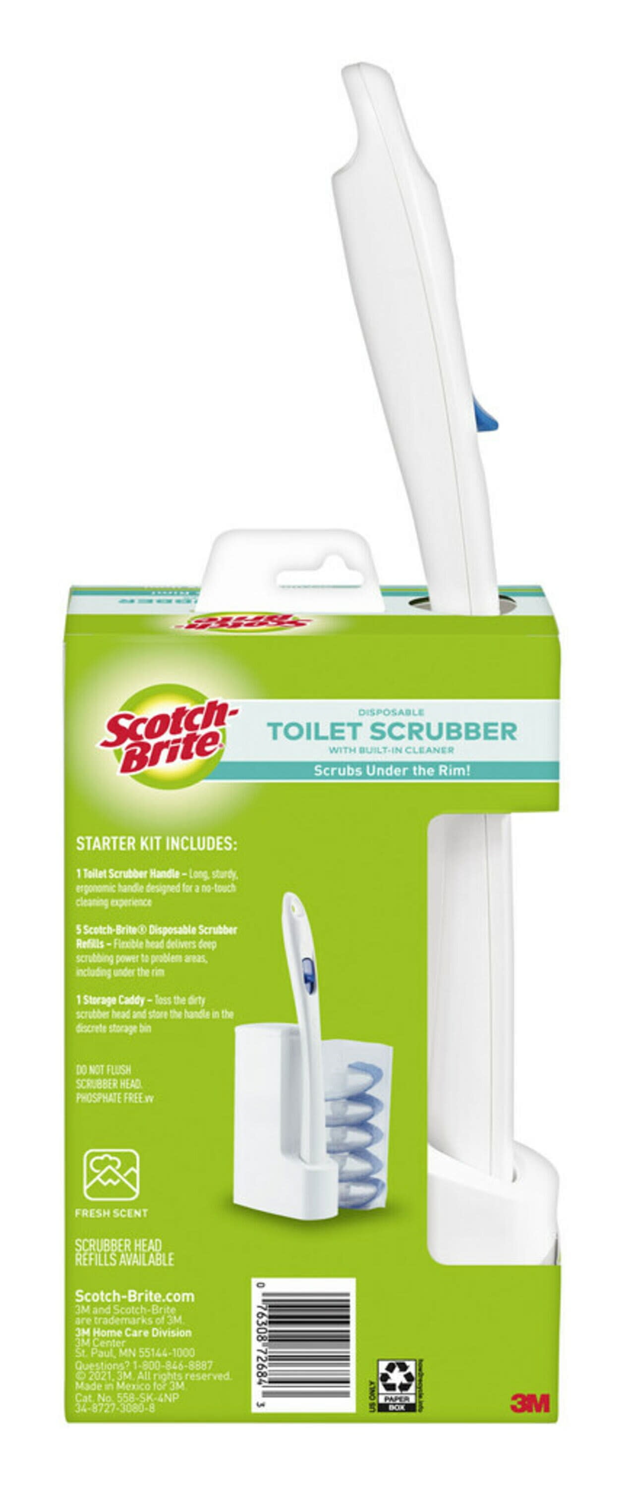 Scotch-Brite® Disposable Refills for Toilet Cleaning System, 558-RF-4, 4/1  > Handled Brushes, Pads & Refills > Industrial General Store