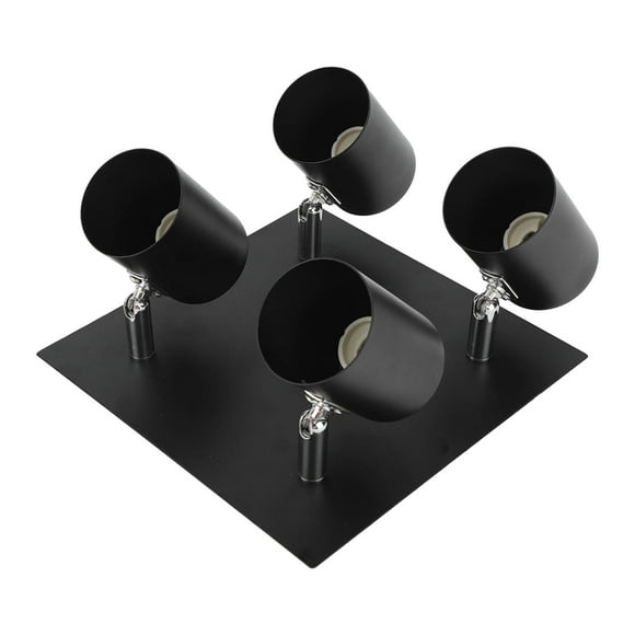 Track Light Kit,4 Light Adjustable Industrial Light Track Lighting Kit Track Lamp Fixtures Smooth Operation