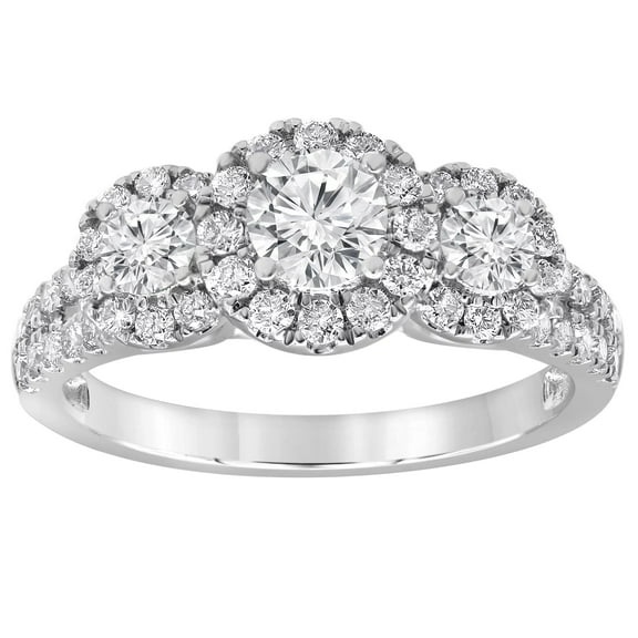 Unique Moments 1.25 ct Lab Grown Diamond Engagement Ring in 14K White Gold