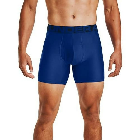Under Armour Men's 2PK Tech 6-inch Boxerjock Royal 5X-Large 1363619-400