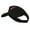 Black, variant on Hot Pink Ribbon Breast Cancer Logo Embroidered Visor - Black OSFM