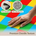thumbnail image 6 of ODIKA Bedside Numbered Playmat Cheerful Geometric Grid Storybook Hopscotch Stain Resistant Low Profile for Dorm Room, Small Living Apartment, 6 of 7