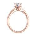 thumbnail image 2 of 1/2 Carat 6-Prong Set Diamond Solitaire Engagement Ring in 14K Rose Gold (Ring Size 7.25), 2 of 5