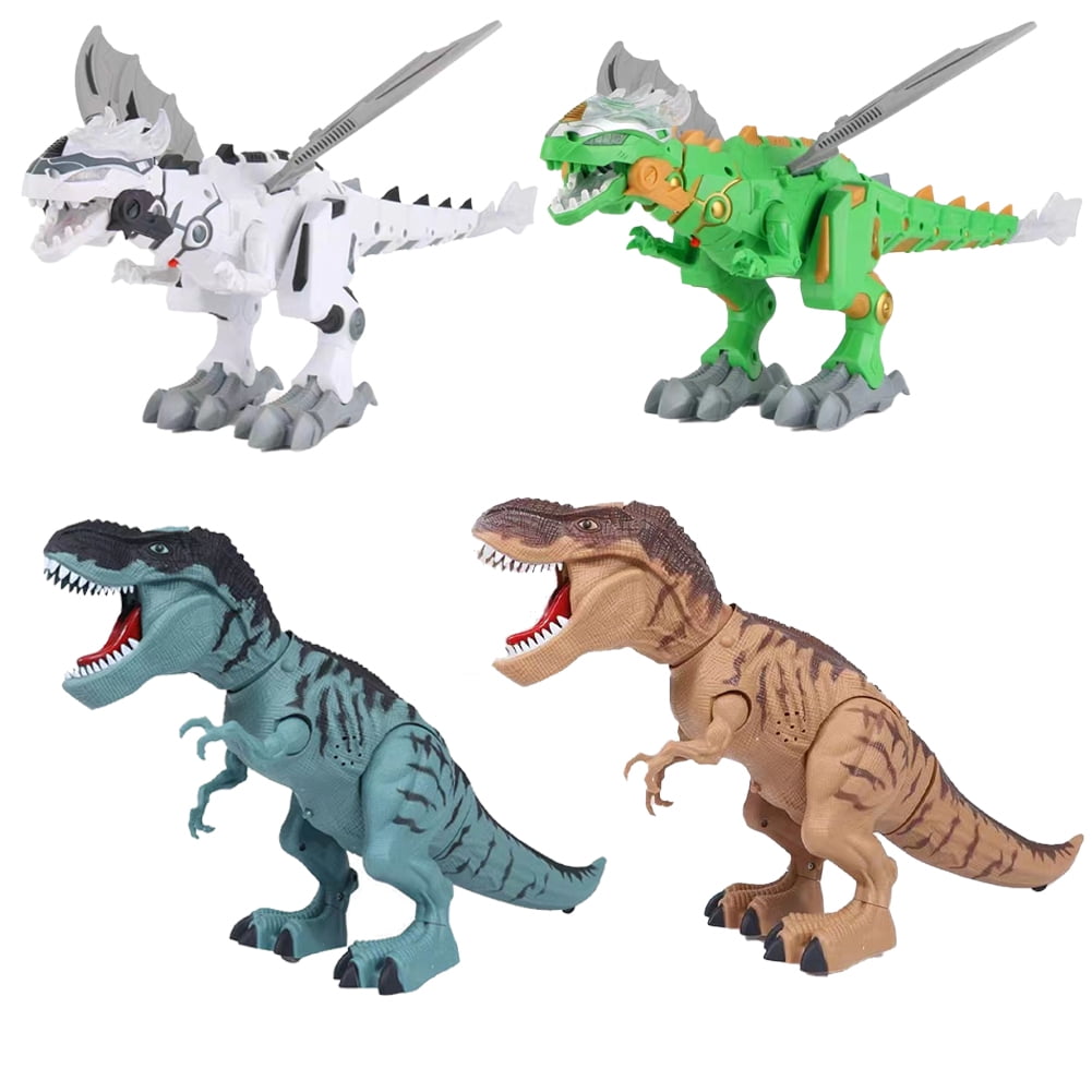 Godderr Kids Toddlers Electric Dinosaur Toys with Roaring Sound Walking Fire Spraying Dinosaur Toys for Kids Toddlers Baby Boys Girls 3-12 Years