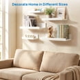 thumbnail image 2 of Floating Shelves, Sindcom Home Wood Shelf Wall Mounted, Set of 5, Multiple Sizes, White, 2 of 8