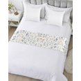thumbnail image 5 of Xipuska Rustic Wildflowers Bed Runners for Cal King Size Bed, Decorative Bed Throws for Foot of Bed, Spring Pastoral Botanical Floral Bed Runner Sofa Throw Bedding Scarf Slipcover for Bedroom, 5 of 6