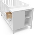 thumbnail image 4 of Stork Craft USA Malibu Bois 3-en-1 Personnalisable Convertible Lit de Rangement - Blanc, 4 of 9