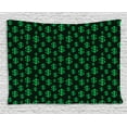 thumbnail image 1 of Money Tapestry, Pixel Art Inspirations in Eighties Style Dollar Sign Banking Business, Wall Hanging for Bedroom Living Room Dorm Decor, 60W X 40L Inches, Dark Green Lime Green, by Ambesonne, 1 of 2