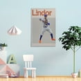 thumbnail image 4 of Francisco Lindor Canvas Poster Picture Print Wall Art Poster Painting Canvas Posters Artworks Gift Room Aesthetic 16x24inch(40x60cm), 4 of 6