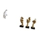 thumbnail image 5 of Escultura de pingüino,Escultura de pingüino para decoración nórdica del hogar,Estatuas del pensador,Estatuas de pensadores Esculturas de arte abstracto de mesa,Figuras modernas con caras, 5 of 8