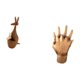 thumbnail image 5 of Estatua Animal Figura Artesanía Escultura de Madera Escultura de Mano Manos Entrelazadas Amantes Abrazados Talla de Resina Adecuado para Regalar Decor, 5 of 8