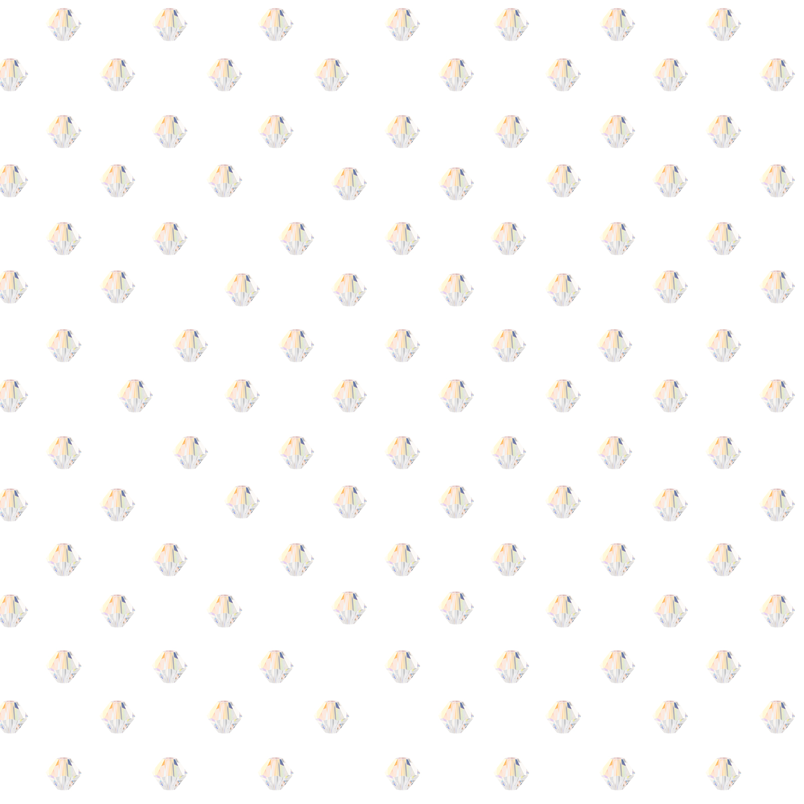288 Pieces (6mm) Crystal AB | Preciosa Crystal Glass Rondelle Bicone Beads