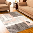 thumbnail image 3 of "Subrtex Modern Area Rugs Soft Anti-Stain Durable Carpets (4'×6',Gray Pink)", 3 of 8