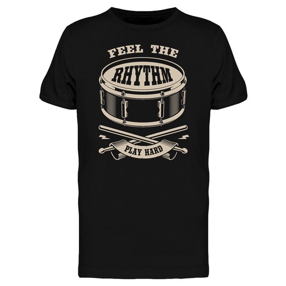 Feel The Rythm Drum Sticks Tee Men's -Image by Shutterstock