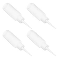 10 Pack 2oz Refillable Artist Squeeze Bottles With Twist Open/Close Nozzle - Clear Cylinder Bottles
