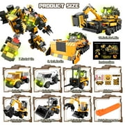 STEM Building Toys for Boys, 9 in 1 Building Blocks Set, to Build A Big Robot or 8 Vehicles, Suitable for 6 7 8 9 10 11 12 + Years Old Children (720PCS)