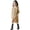 Khaki, variant on Sngxgn Girl's Dresses Button up Long Sleeve Casual Sundress A-line Dress(Black,150)