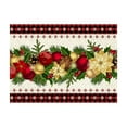 Clearance!Ymkly Christmas Decorations,Waterclor Green Buffalo Plaid