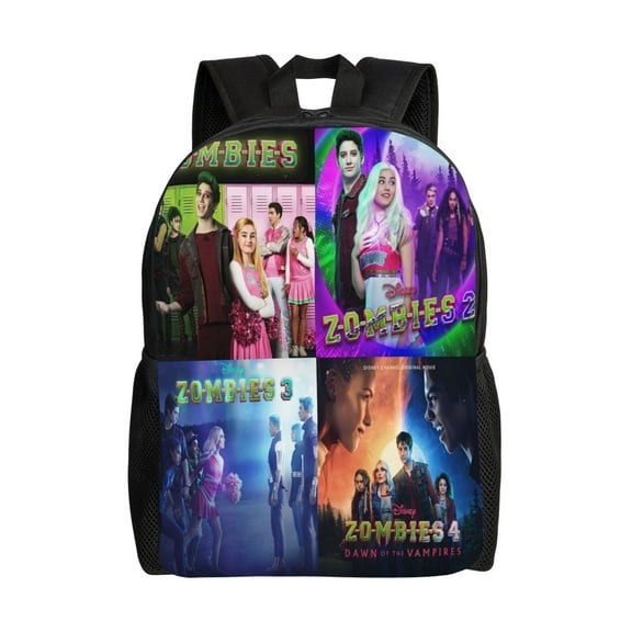 Zombies 4 Large Backpack Lightweight Laptop Bag Daypack Bookbag Travel Backpack for Men Women