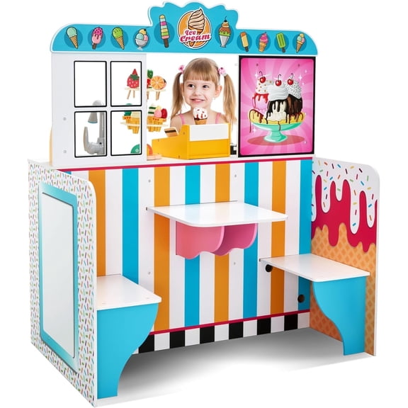 Lil' Jumbl Double-Sided Multicolor Ice Cream Parlor Playset