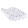Trend Lab Gray and White Safari Chevron Animals Changing Pad Cover