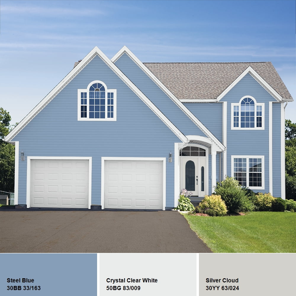 Glidden High Endurance Plus Exterior Paint And Primer Steel Blue 30bb 33 163 Walmart Com Walmart Com