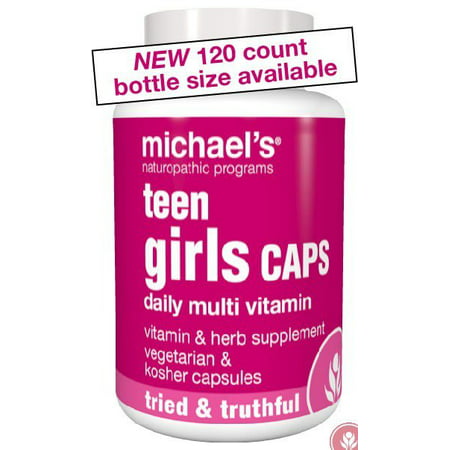 Teen Girls Daily multivitamines Michael's Naturopathic 60 Caps