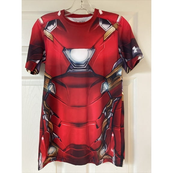 Under Armour Alter Ego Iron Man Compression Shirt Youth L