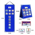 thumbnail image 2 of Visual Schedule for Kids Daily Routine Chart with 70 Cards Calendar Pocket Autism Learning Behavioral Tool for School,1 * Visual Schedule,Blue, 2 of 7