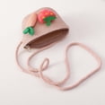thumbnail image 3 of Penkiiy Baby Hats Sun Hat Summer Children's Strawberry Radish Decorated Hat Rope Beach Hat Sun Hat + Bag Set Pink Hat for One Size, 3 of 8