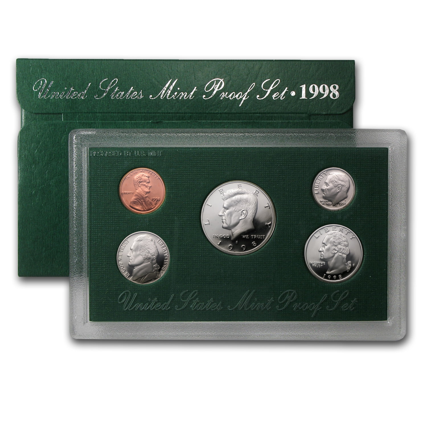 1995 S United States Mint ANNUAL 5 Coin Proof Set Original Box and COA 