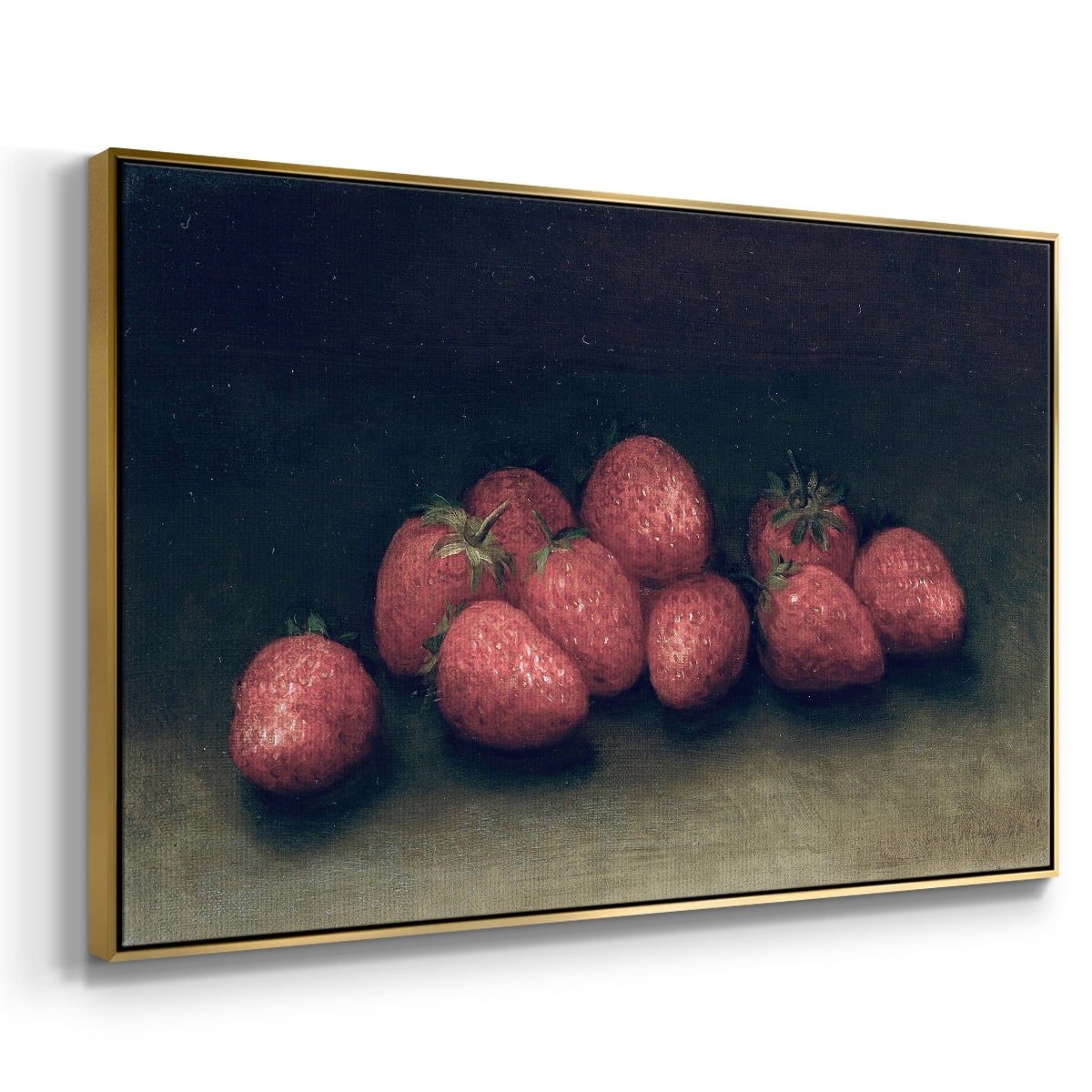 Vintage Botanical Print-XLVII By Wexford Home Framed in Gold Wood Gallery Wrapped Canvas 25 in. x 37 in.