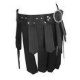 thumbnail image 4 of Falda con borlas romanas, disfraz de soldado romano, disfraces de cosplay para hombres y adultos, ajustable Negro, 4 of 9